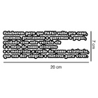 Adesivo De Carro Frase Personalizada