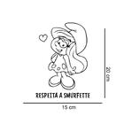 Adesivo De Carro Smurfette Mod 1 *atenção As Medidas*