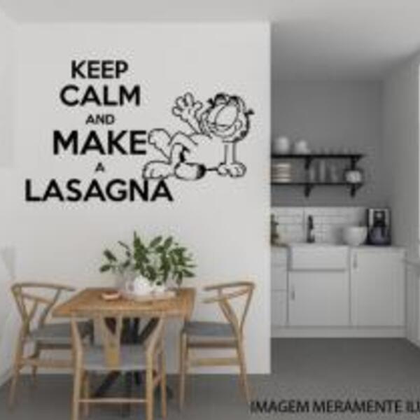 Adesivo De Cozinha Keep Calm Garfield *atenção As Medidas* Me