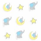 Adesivo De Elefante Azul Antiderrapante Para Piso 20un