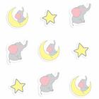 Adesivo De Elefante Rosa Antiderrapante Para Piso 20un