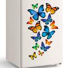 Adesivo De Geladeira Borboletas Coloridas-eg 50x85cm