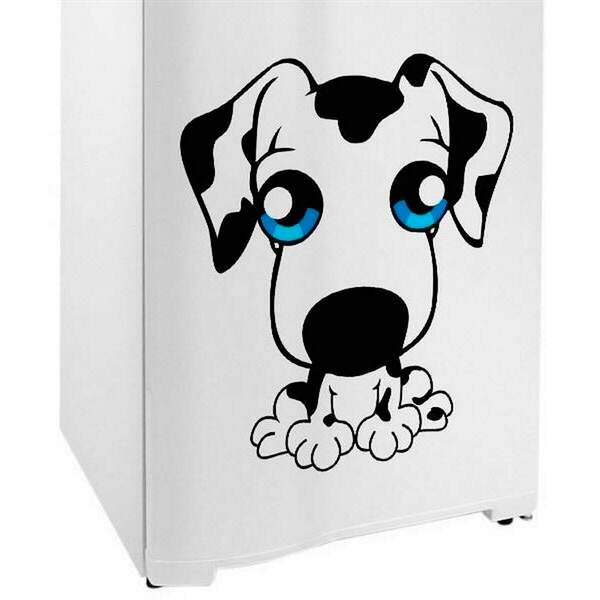 Adesivo De Geladeira Cachorrinho 3-p 25x27cm