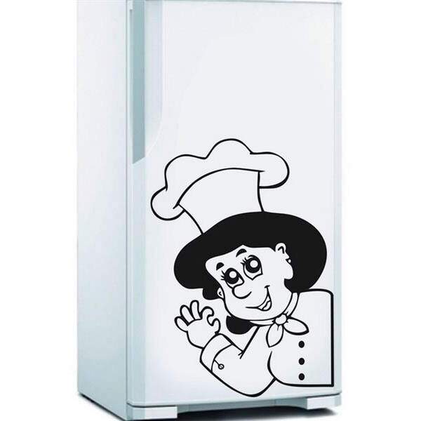 Adesivo De Geladeira Chefe De Cozinha 4-m 40x50cm