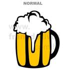 Adesivo De Geladeira Copo De Cerveja-g 50x61cm