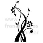 Adesivo De Geladeira Floral-p 25x45cm