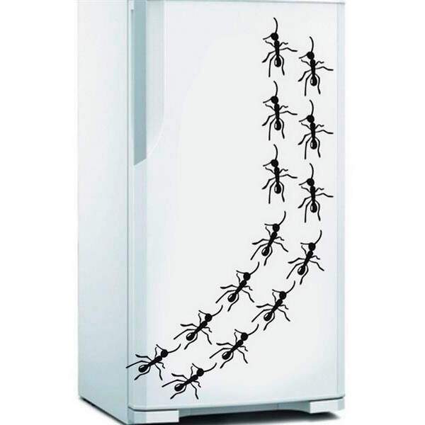 Adesivo De Geladeira Formigas-p 48x30cm