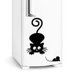 Adesivo De Geladeira Gato E Rato-p 37x48cm