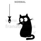 Adesivo De Geladeira Gato Olhando Para Peixe-m 40x55cm