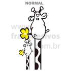 Adesivo De Geladeira Girafa Girafinha-m 37x74cm