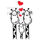 Adesivo De Geladeira Girafinha Feliz-g 50x85cm