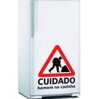 Adesivo De Geladeira Homem Na Cozinha-m 42x50cm