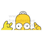 Adesivo De Geladeira Homer-g 60x30cm