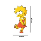 Adesivo De Geladeira Lisa Simpson Mod03 Medidas:20 X 40 Cm