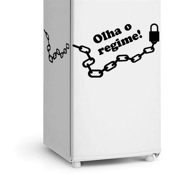 Adesivo De Geladeira Olha O Regime-m 50x70cm