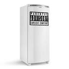 Adesivo De Geladeira Parental Advisory Explict -g 97x65cm