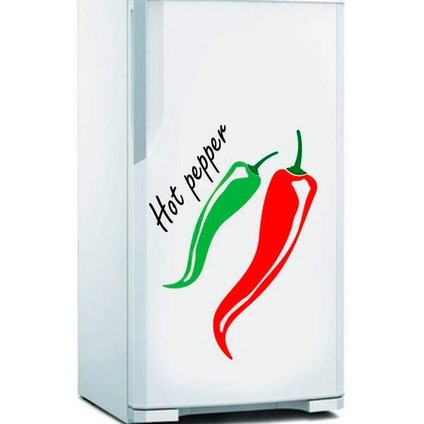 Adesivo De Geladeira Pimentas Hot Pepper-m 40x58cm