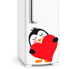 Adesivo De Geladeira Pinguim Apaixonado 2-p 33x40cm