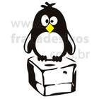 Adesivo De Geladeira Pinguim Em Cima Do Gelo-m 37x67cm