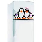 Adesivo De Geladeira Pinguim Familia 2-p 26x45cm