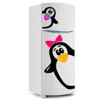 Adesivo De Geladeira Pinguim Laço 3-p 25x43cm