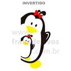 Adesivo De Geladeira Pinguim Laço-g 50x95cm