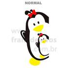 Adesivo De Geladeira Pinguim Laço-p 25x48cm