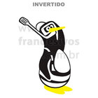 Adesivo De Geladeira Pinguim Mergulhador-g 50x75cm