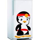 Adesivo De Geladeira Pinguim Ninja-g 50x78cm