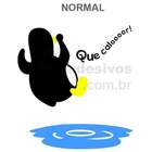 Adesivo De Geladeira Pinguim Saltando Na Água-g 57x57cm