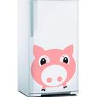 Adesivo De Geladeira Porco Porquinho Rosa-m 37x37cm