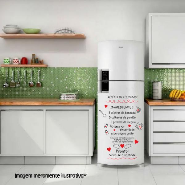 Adesivo De Geladeira Receita Da Felicidade - *atenção As Medi