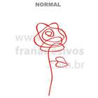 Adesivo De Geladeira Rosa Flor-g 50x98cm