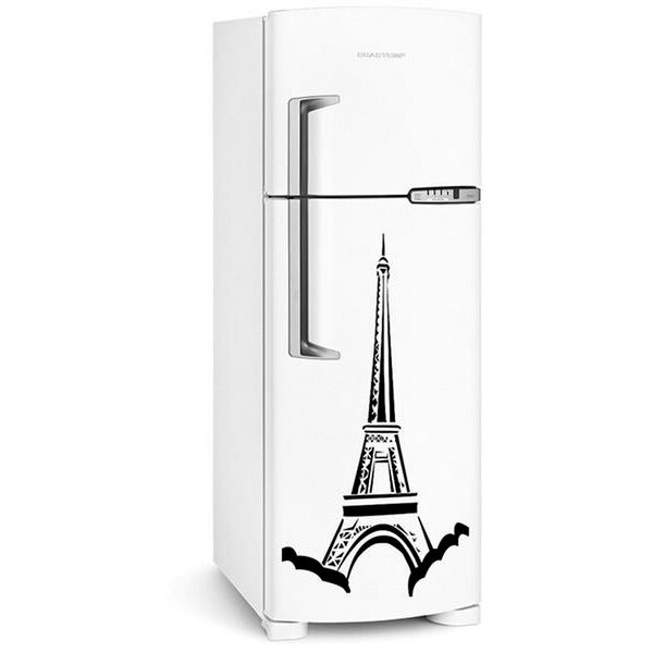 Adesivo De Geladeira Torre Eiffel Paris França-m 50x70cm