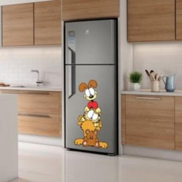 Adesivo De Geladeira Turma Do Garfield Mod01 Medidas:40 X 80
