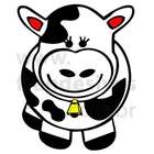 Adesivo De Geladeira Vaquinha 2-p 25x29cm