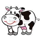 Adesivo De Geladeira Vaquinha Feliz-p 35x26cm