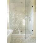 Adesivo De Jateado Decorativo Floral Para Box Banheiro Vidro