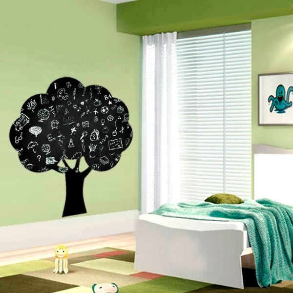 Adesivo De Lousa Para Parede Arvore-g 70x80cm