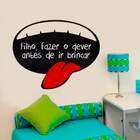 Adesivo De Lousa Para Parede Blá Blá Blá 04-p 50x40cm