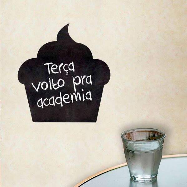 Adesivo De Lousa Para Parede Cupcake 06-m 60x60cm