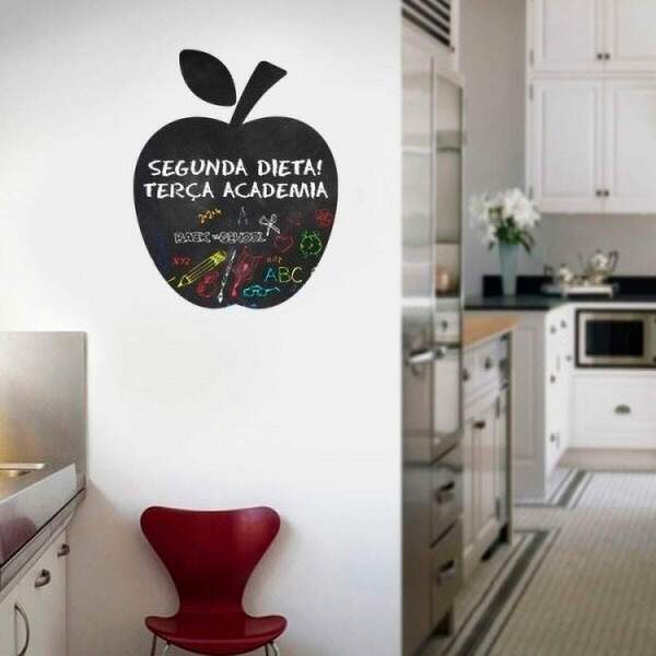 Adesivo De Lousa Para Parede Maça-m 47x60cm