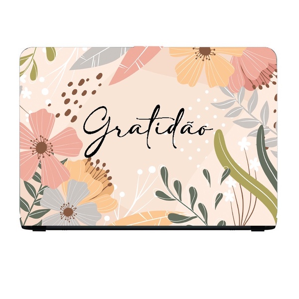 Adesivo De Notebook Gratidão Mod01