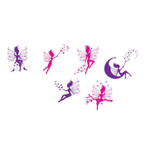 Adesivo Decorativo Fadas Rosa 50x70cm Leroy Merlin