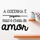 Adesivo De Parede A Cozinha É Pequena Mas-eg 96x78cm