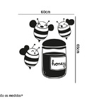 Adesivo De Parede Abelha E Mel