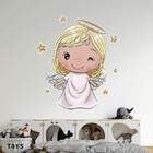 Adesivo De Parede Anjinha Com Estrelas-es 100x69cm