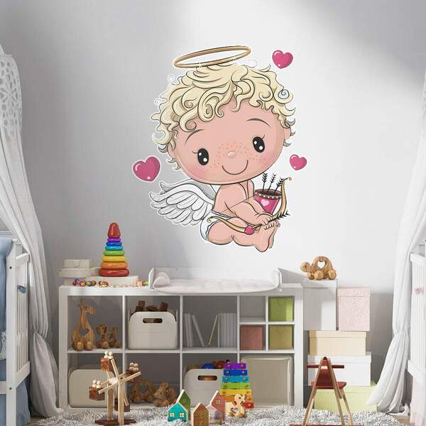 Adesivo De Parede Anjinho Cupido-m 65x36cm