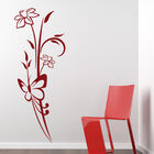 Adesivo De Parede - Arabesco Flores E Borboleta - 006flg