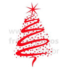 Adesivo De Parede Árvore De Natal Estrelas-m 50x83cm